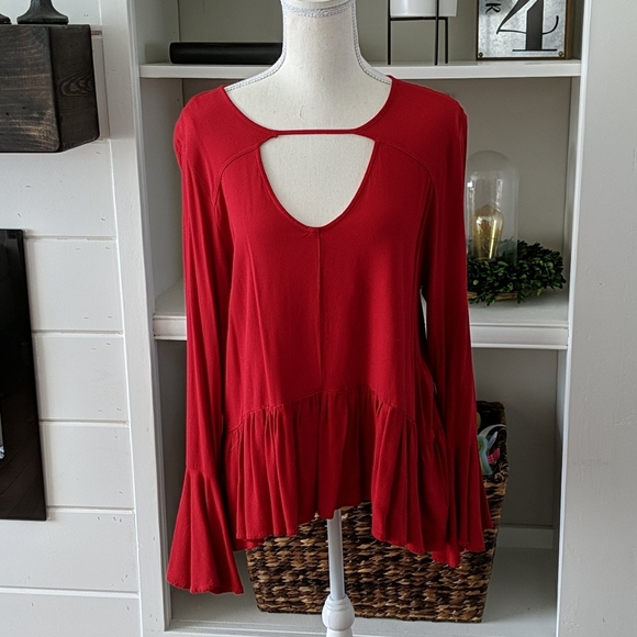 Massimo Tops - Gorgeous Red Blouse